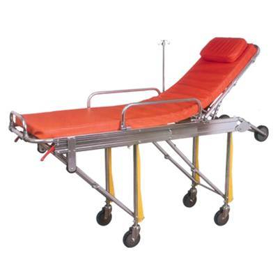 (MS-S340) Carro de transporte de pacientes de camilla médica de acero inoxidable para ambulancia