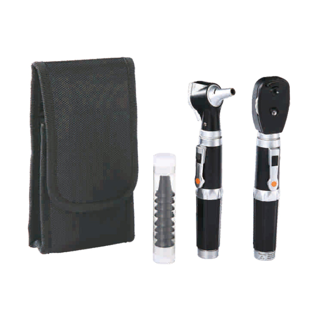 Medical Direct Ophthalmoscope and Fiber Optic Otoscope Set