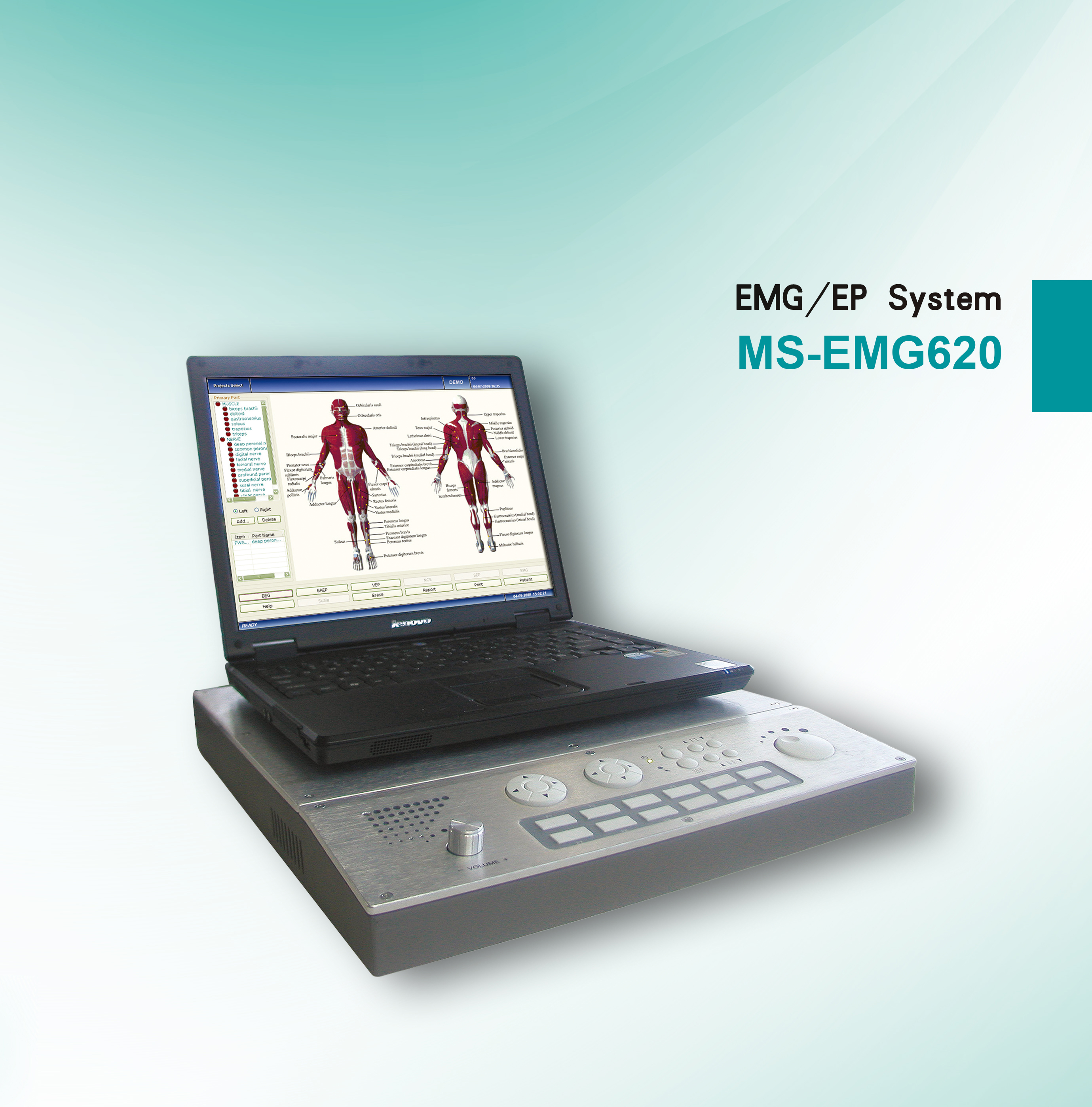 Medical portable 4-Channel EMG/EP System electromyography EMG machine